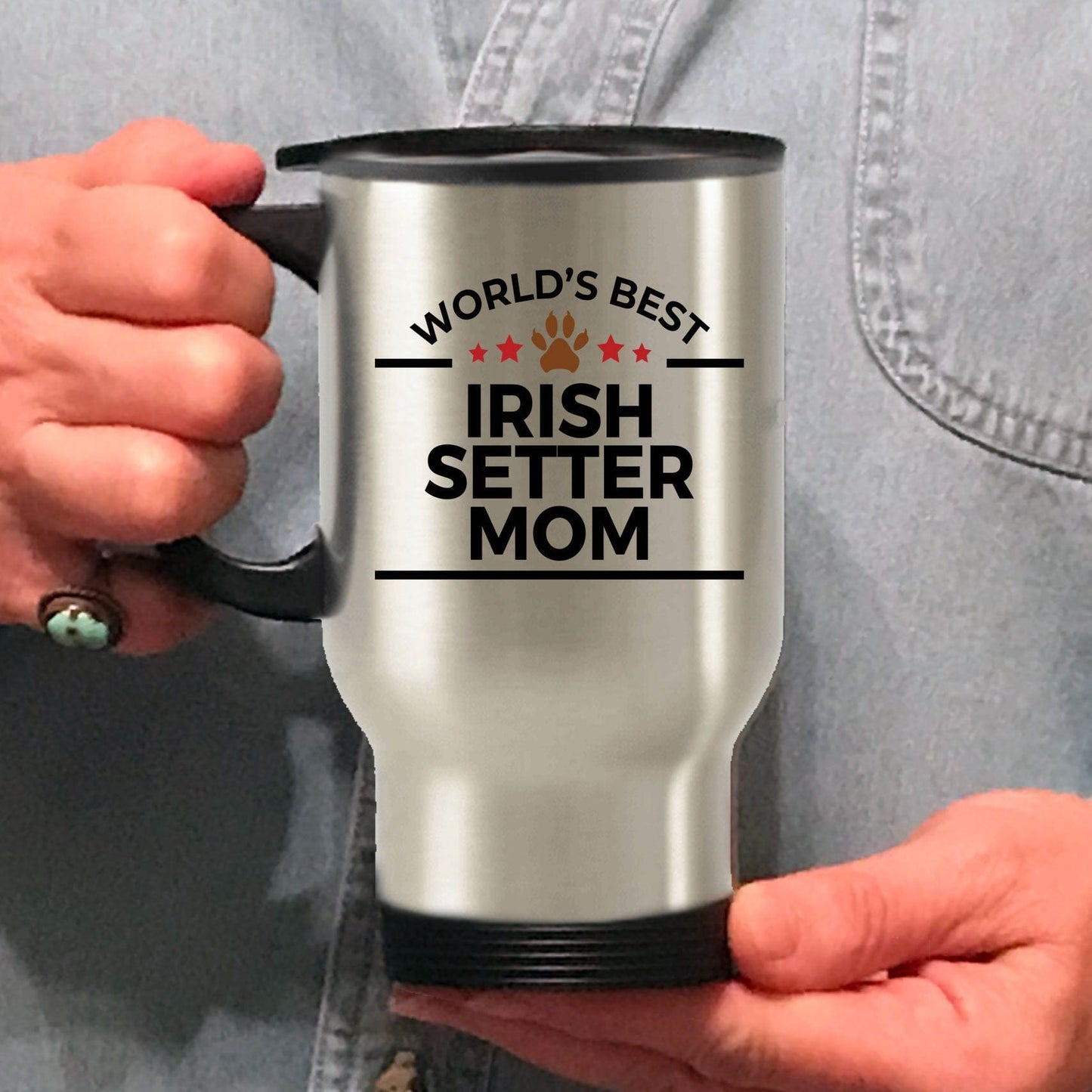 Irish Setter Dog Mom Travel Mug