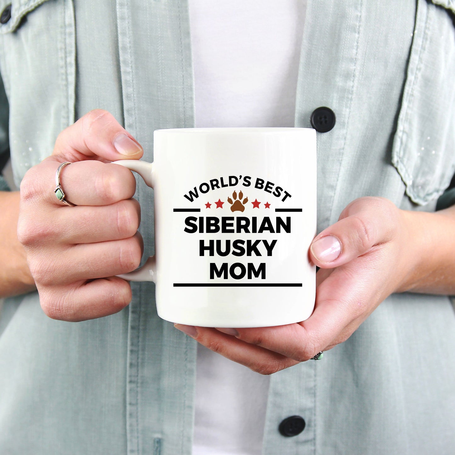 World's Best Siberian Husky Mom Ceramic Mug