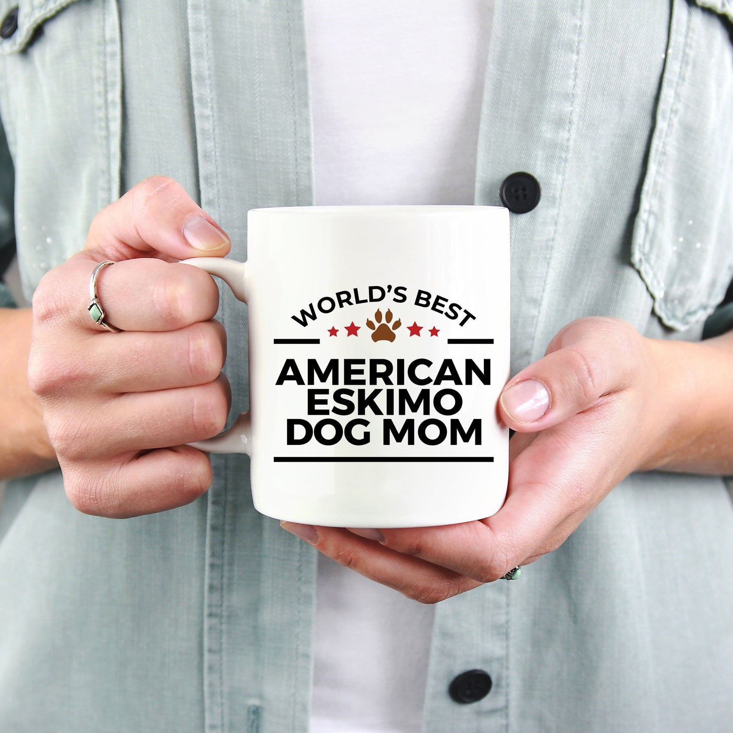 American Eskimo Dog Mom Coffee Mug