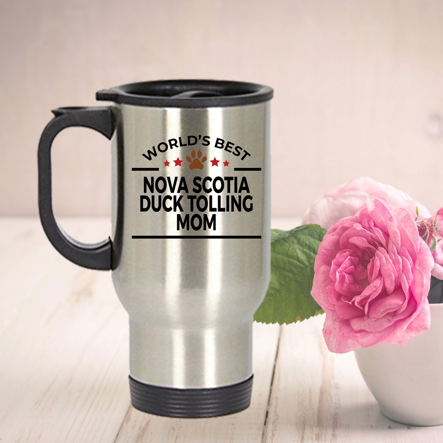 Nova Scotia Duck Tolling Dog Mom Travel Coffee Mug