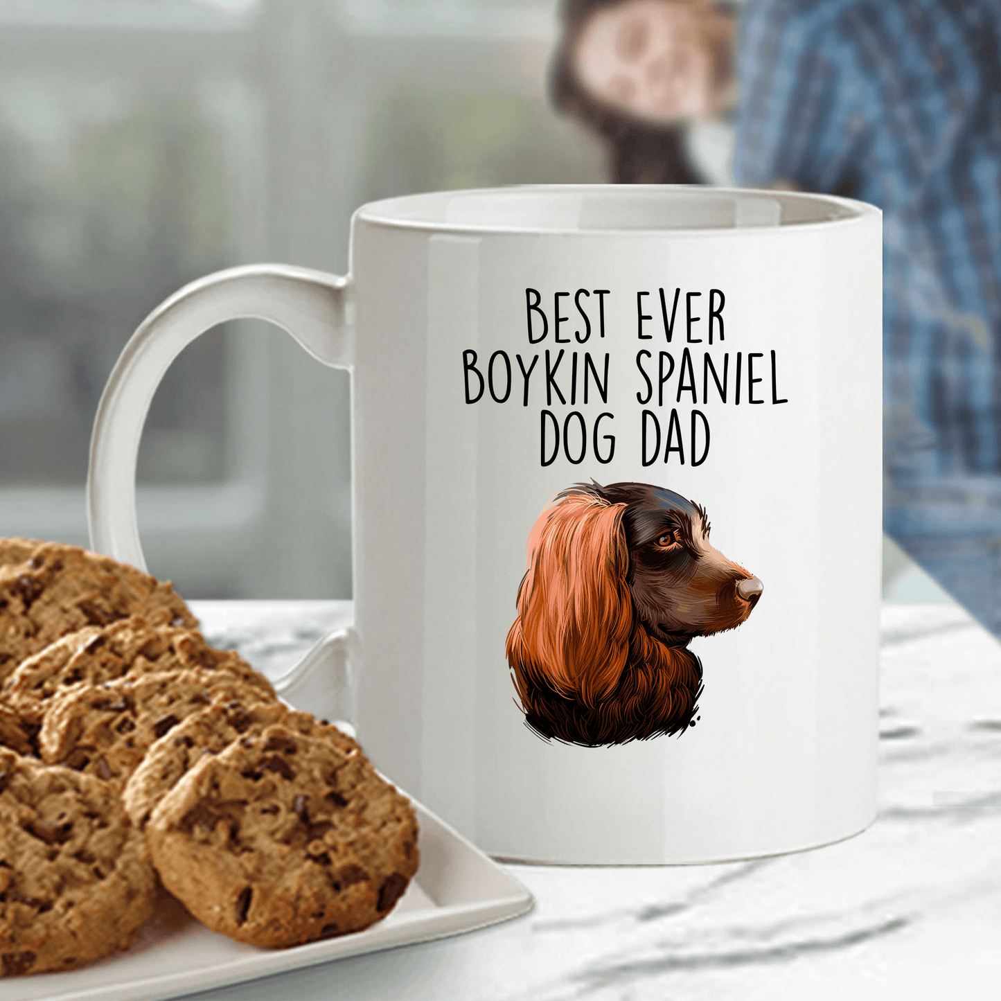 Best Ever Boykin Spaniel Dog Dad Ceramic Coffee Mug