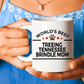 Treeing Tennessee Brindle World's Best Dog Mom Ceramic Coffee Mug