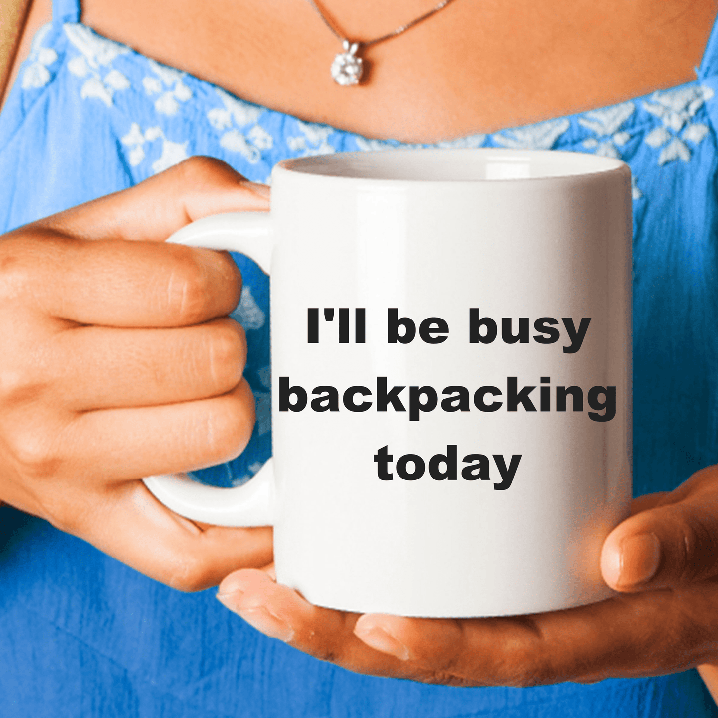 Backpacker Custom Ceramic Coffee Mug
