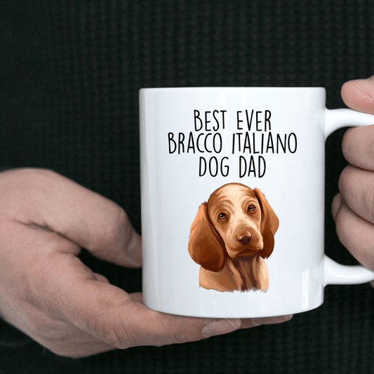 Bracco Italiano Best Ever Dog Dad Ceramic Coffee Mug