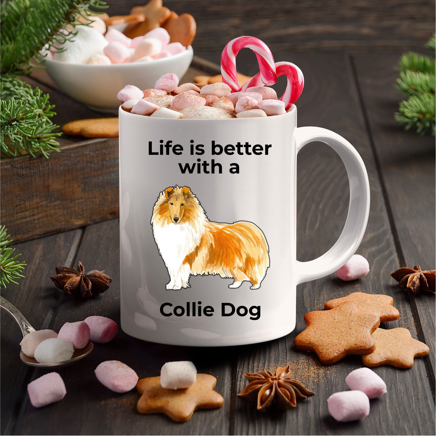 Collie Dog Lover Coffee Mug Life is better with a Collie Dog