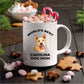 Carolina Best Dog Mom ceramic Coffee Mug white and color two tone