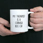 Cornish Rex Cat Therapist Personalized Funny Ceramic Coffee Mug