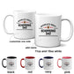 Schipperke Dog Dad Coffee Mug  Custom photo upload and personalization available
