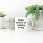 Quilter Coffee Mug 100 Percent Chance of Quilting Today Makes a Great Gift