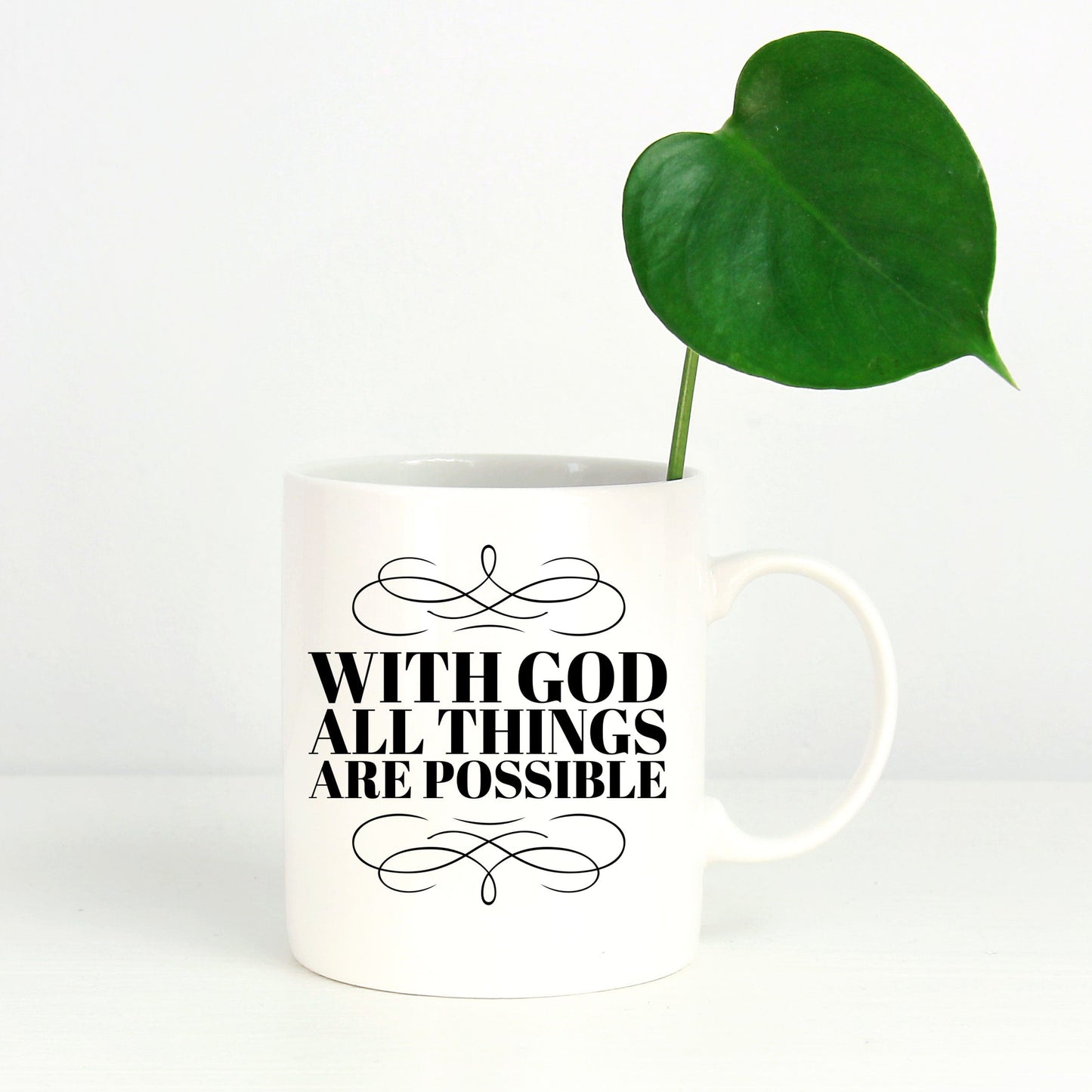 Christian Mug - With God All Things Are Possible