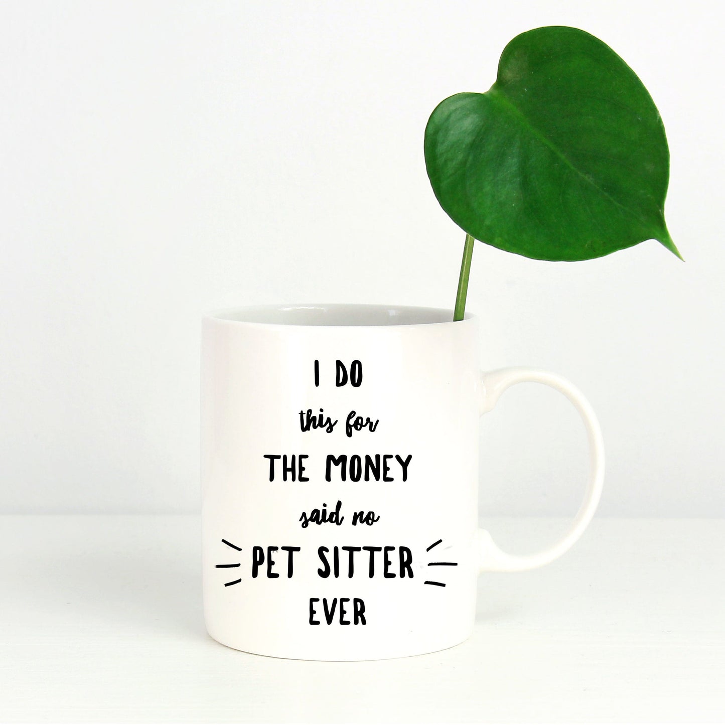 Best Pet Sitter Gift I Do This For The Money Funny Sarcastic Coffee Mug