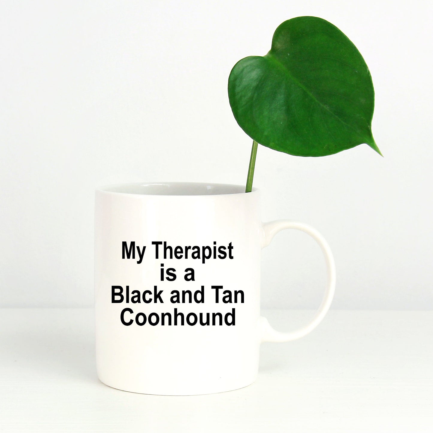 Black and Tan Coonhound Dog Therapist Coffee Mug