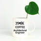 Architectural Engineer Zombie Gift White Ceramic Coffee Cup