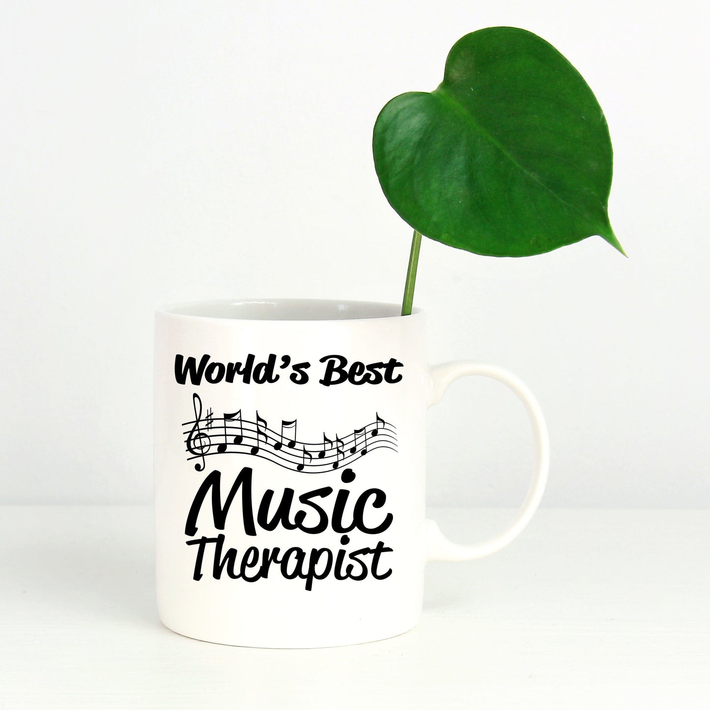 Music Therapist Gift White Ceramic Coffee Mug