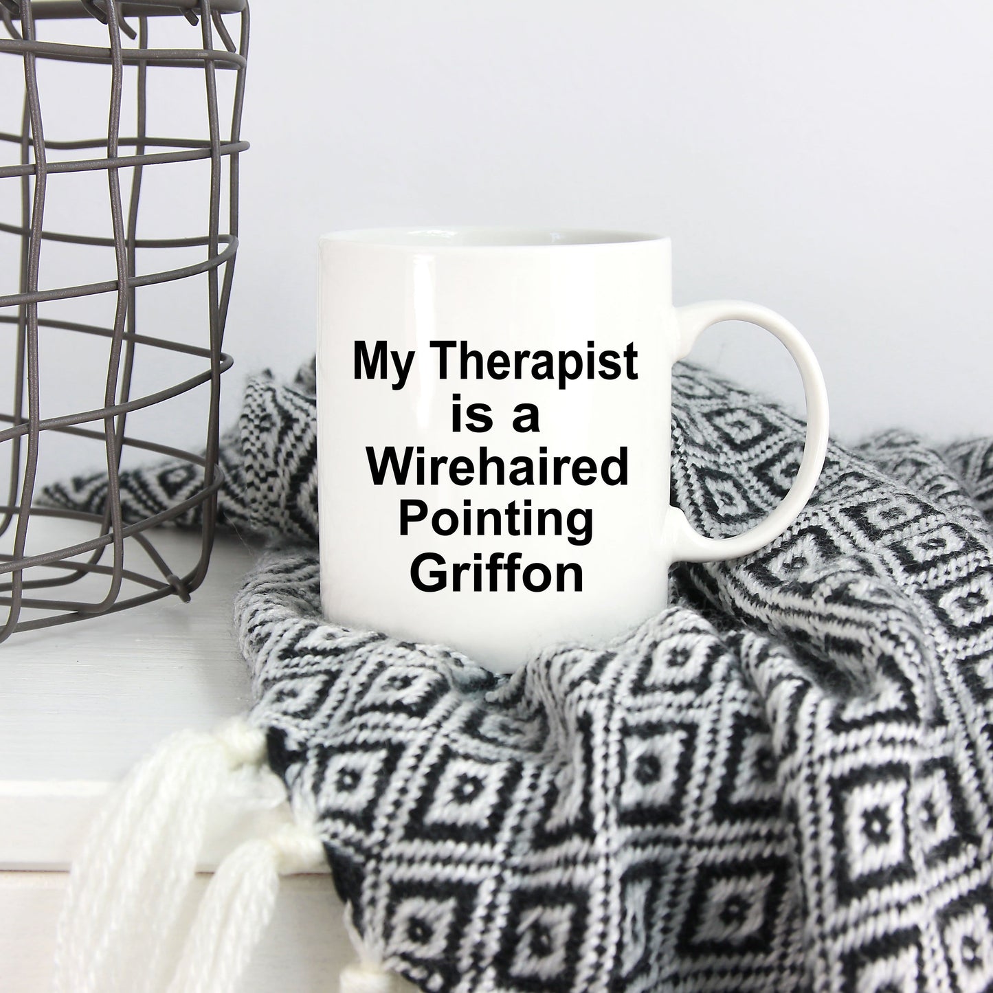 Whirehaired Pointing Griffon Dog Therapist Coffee Mug
