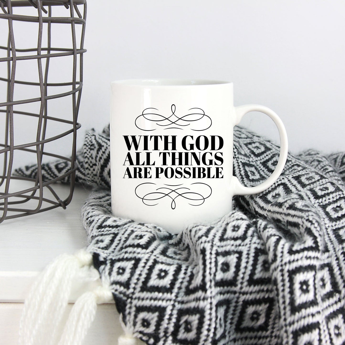 Christian Mug - With God All Things Are Possible