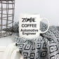 Automotive Engineer Zombie Gift White Ceramic Coffee Mug
