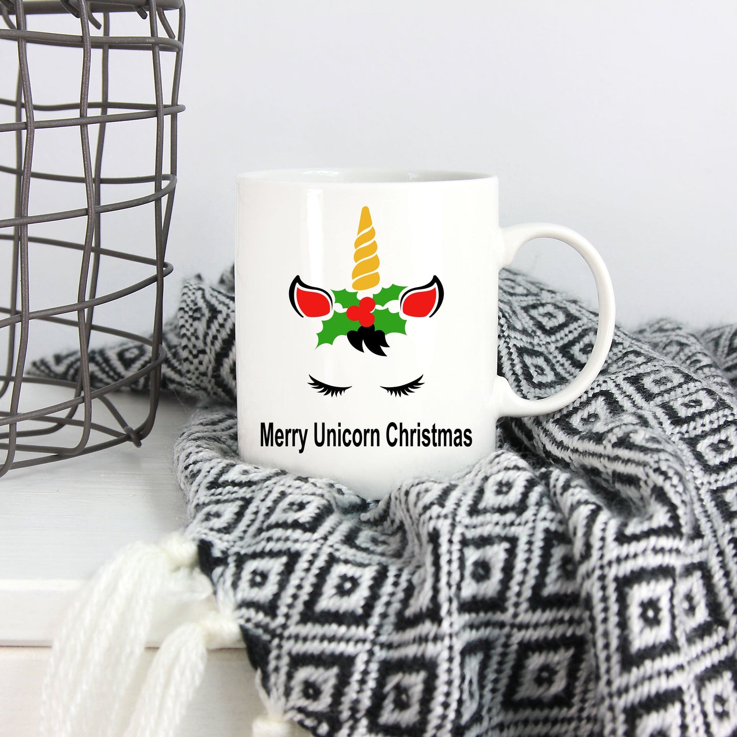 Unicorn Christmas Coffee Mug