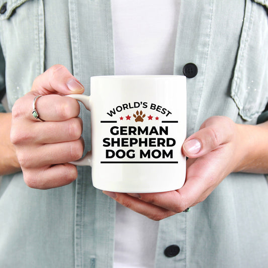 World's Best German Shepherd Dog Mom White Ceramic Mug
