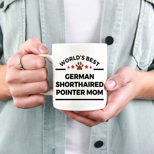 German Shorthaired Pointer Dog Lover Gift World's Best Mom Birthday Mother's Day Ceramic Coffee Mug