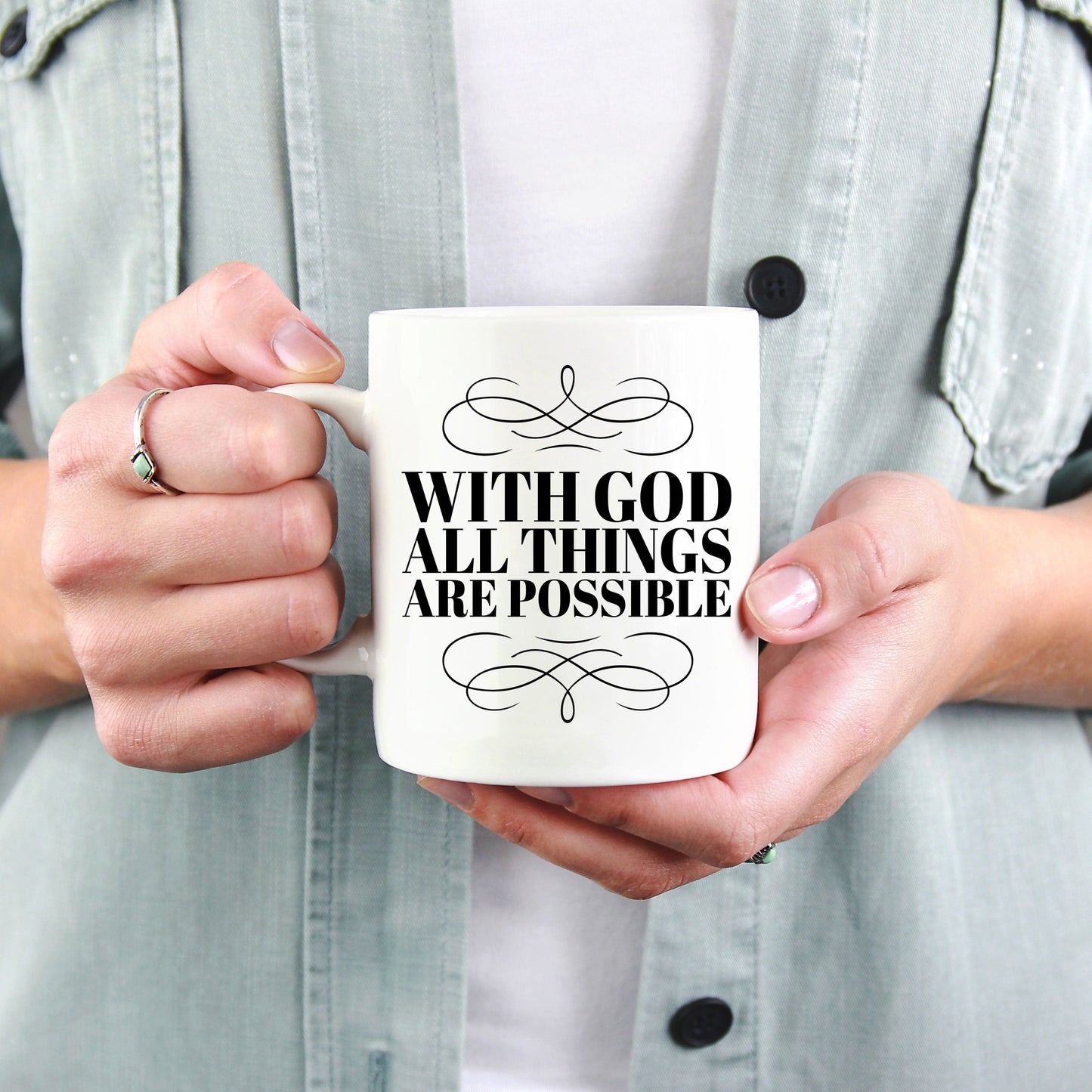 Christian Mug - With God All Things Are Possible