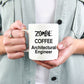 Architectural Engineer Zombie Gift White Ceramic Coffee Cup