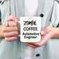 Automotive Engineer Zombie Gift White Ceramic Coffee Mug