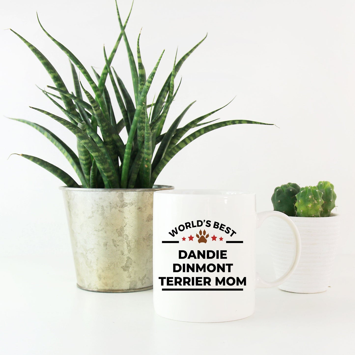 Dandie Dinmont Terrier Dog Lover Gift World's Best Mom Birthday Mother's Day Ceramic Coffee Mug