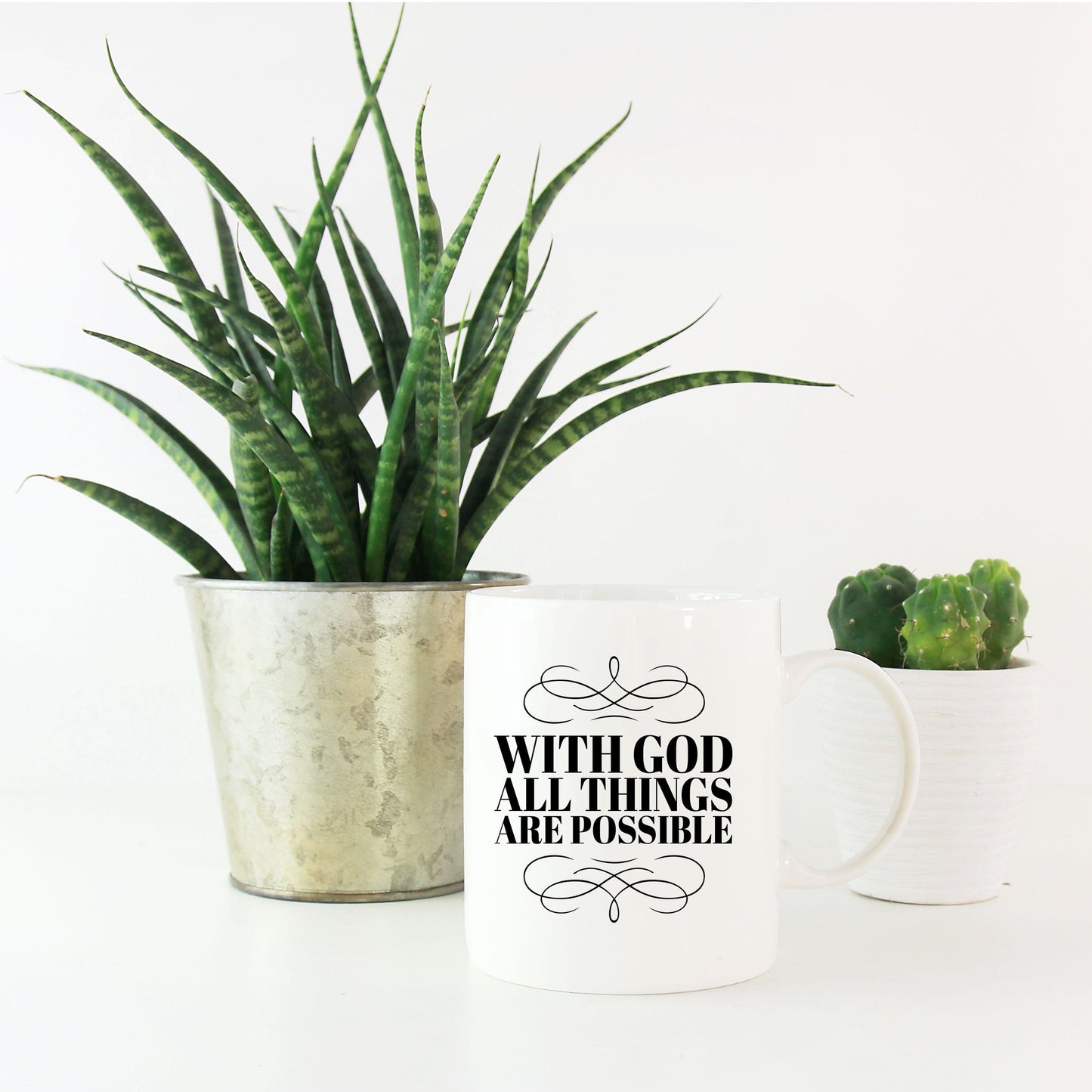 Christian Mug - With God All Things Are Possible