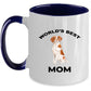 Brittany Spaniel Best Dog Mom Ceramic Coffee Mug