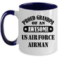 US Air Force Airman Proud Grandpa Coffee Mug