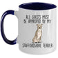 American Staffordshire Terrier - Pitbull - ceramic coffee mug - All guests must be approved