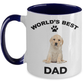 Yellow Labrador Retriever Best Dad Coffee Mug
