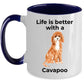 Cavapoo Coffee Mug - Life is Better