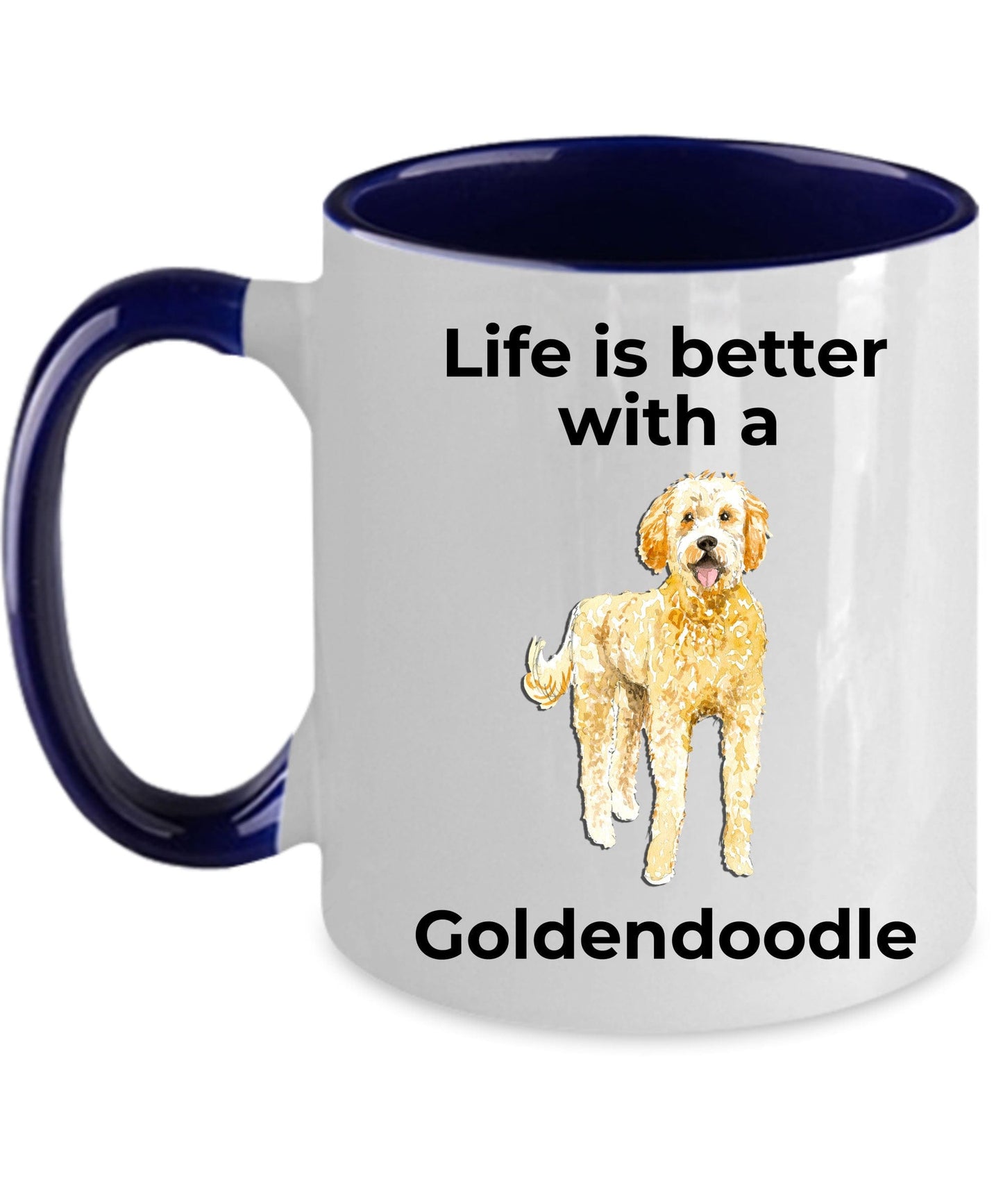 Goldendoodle Dog Coffee Mug - Life is Better