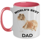 Collie Dog Best Dad Coffee Mug