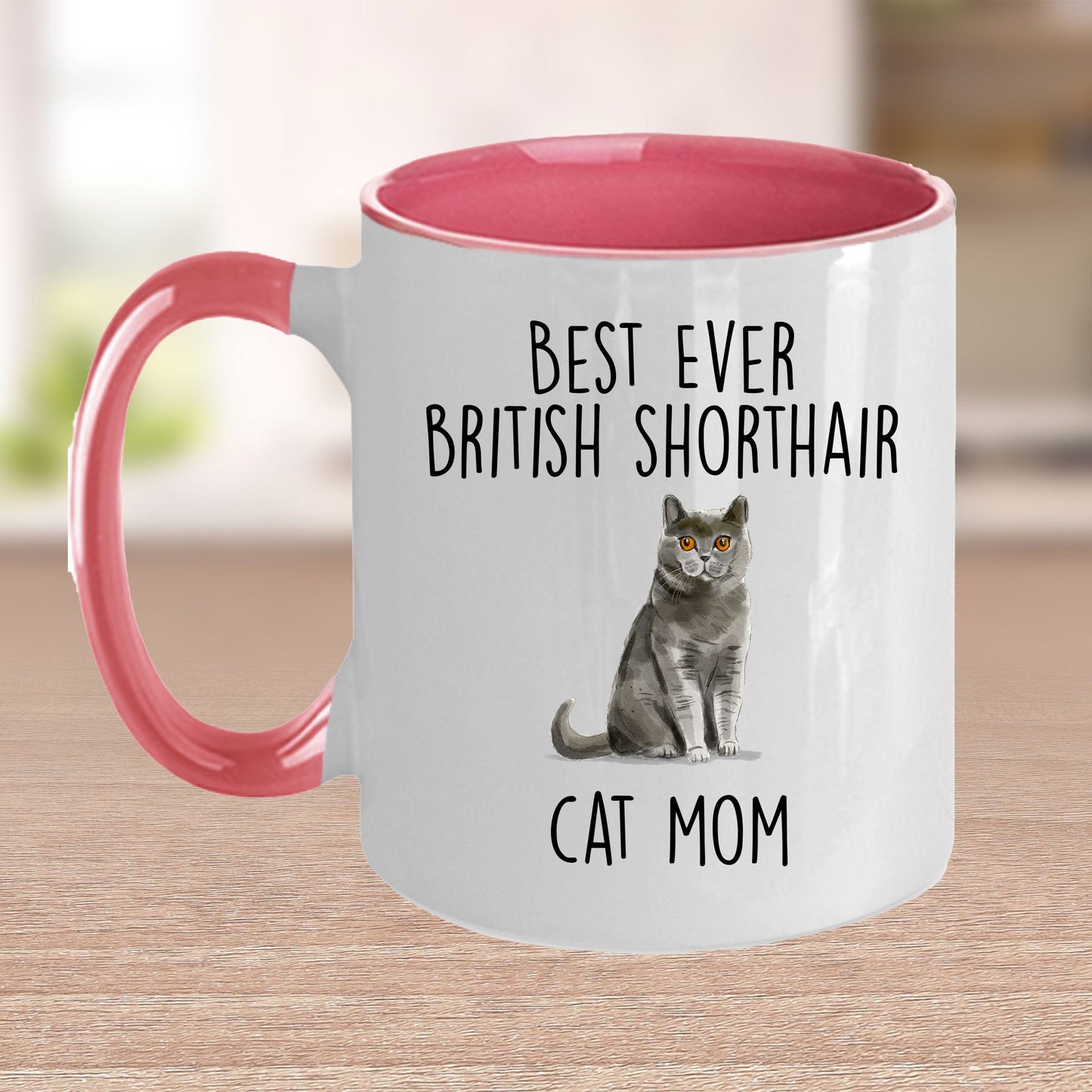 British Shorthair Cat Mom Ceramic Coffee Mug