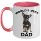 Chihuahua Puppy Best Dad Mug - Black and Tan