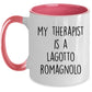 Lagotto Romagnolo Dog Owner Lover Funny Gift Therapist White Ceramic Coffee Mug