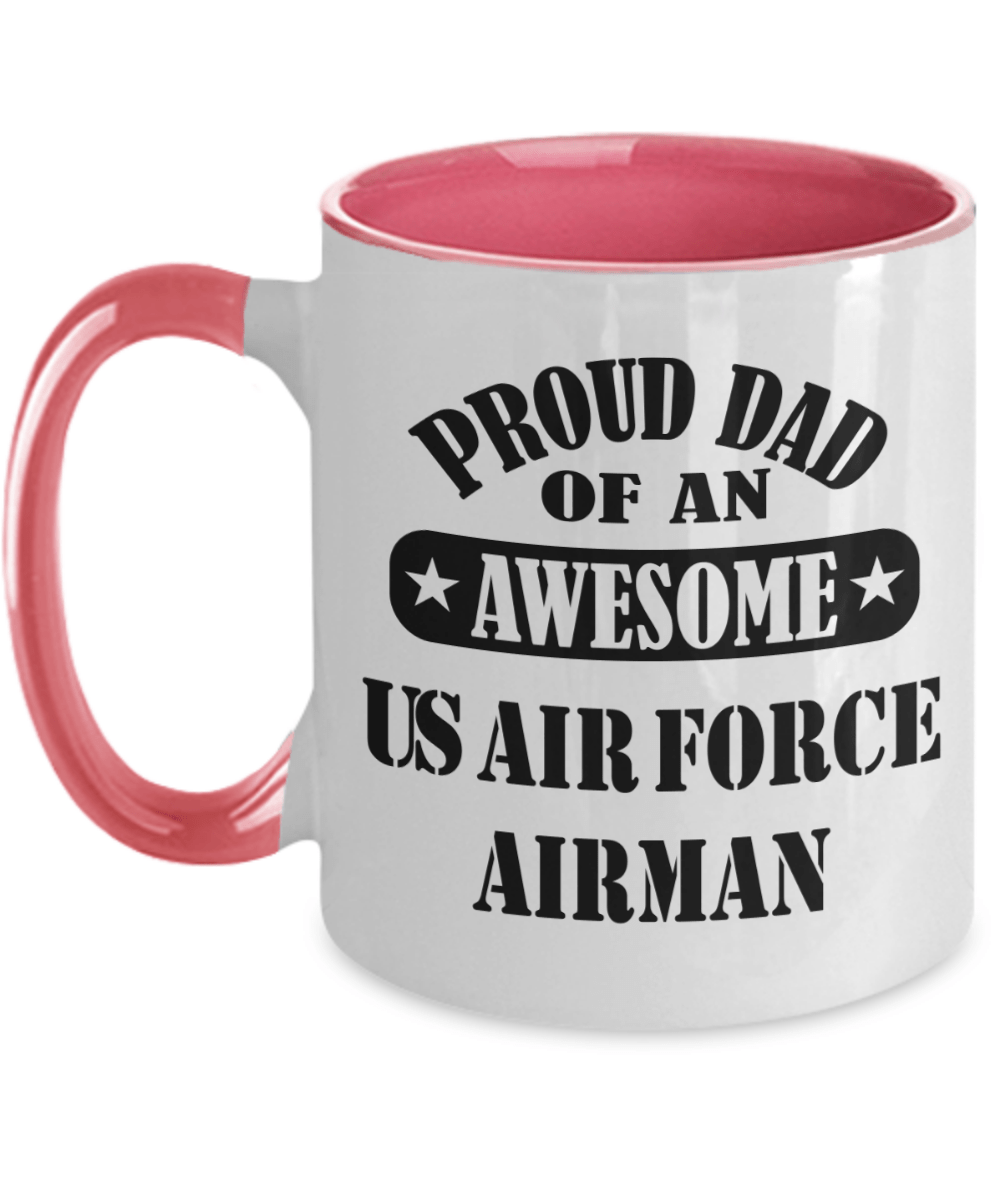 US Air Force Airman Proud Dad Coffee Mug