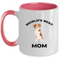 Brittany Spaniel Best Dog Mom Ceramic Coffee Mug