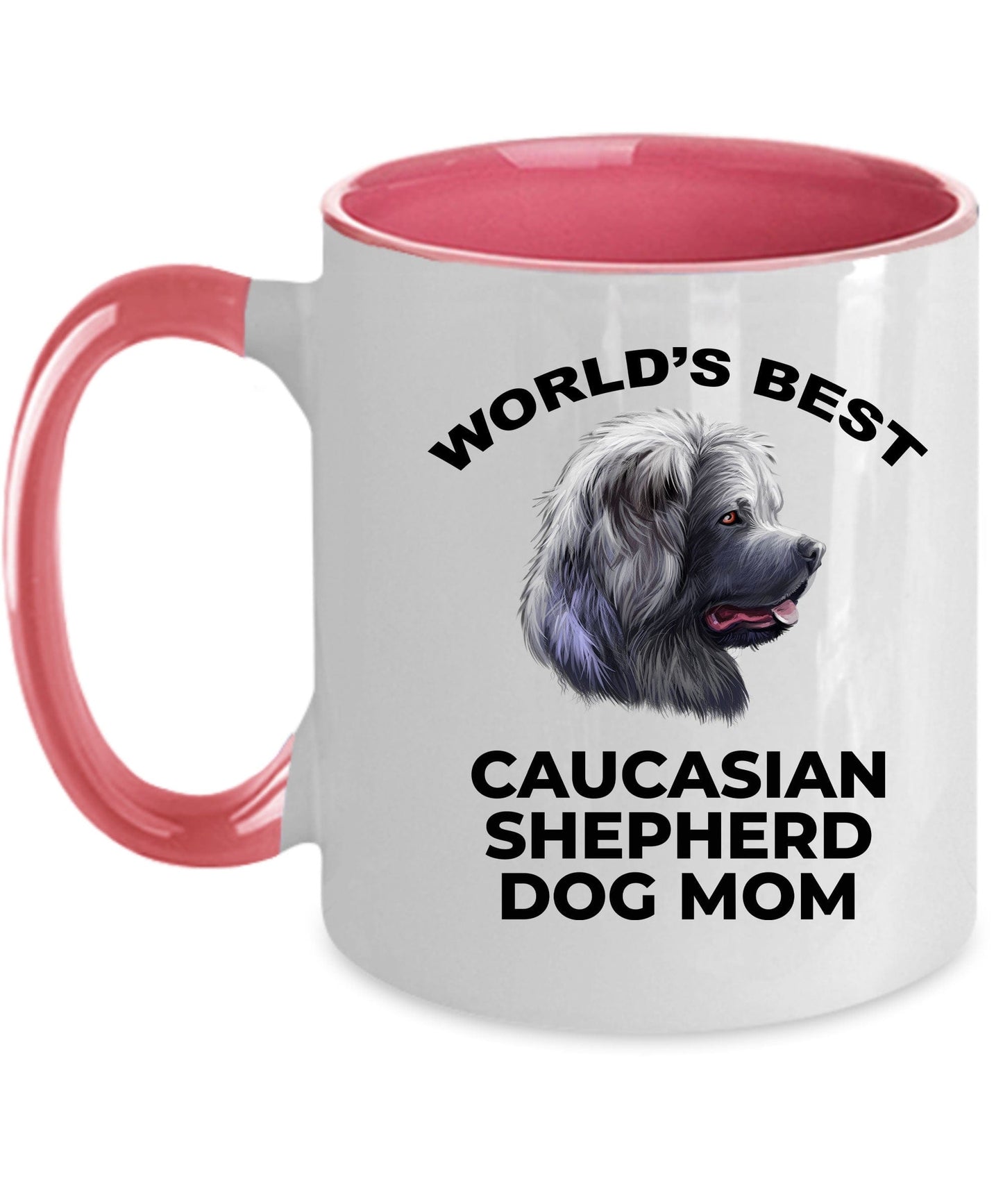 Caucasian Shepherd Best Dog Mom Custom Photo Coffee Mug