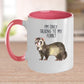 Funny Ferret Custom Ceramic Coffee Mug - I'm Only Talking To My Ferret