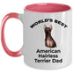 American Hairless Terrier Best Dad Coffee Mug
