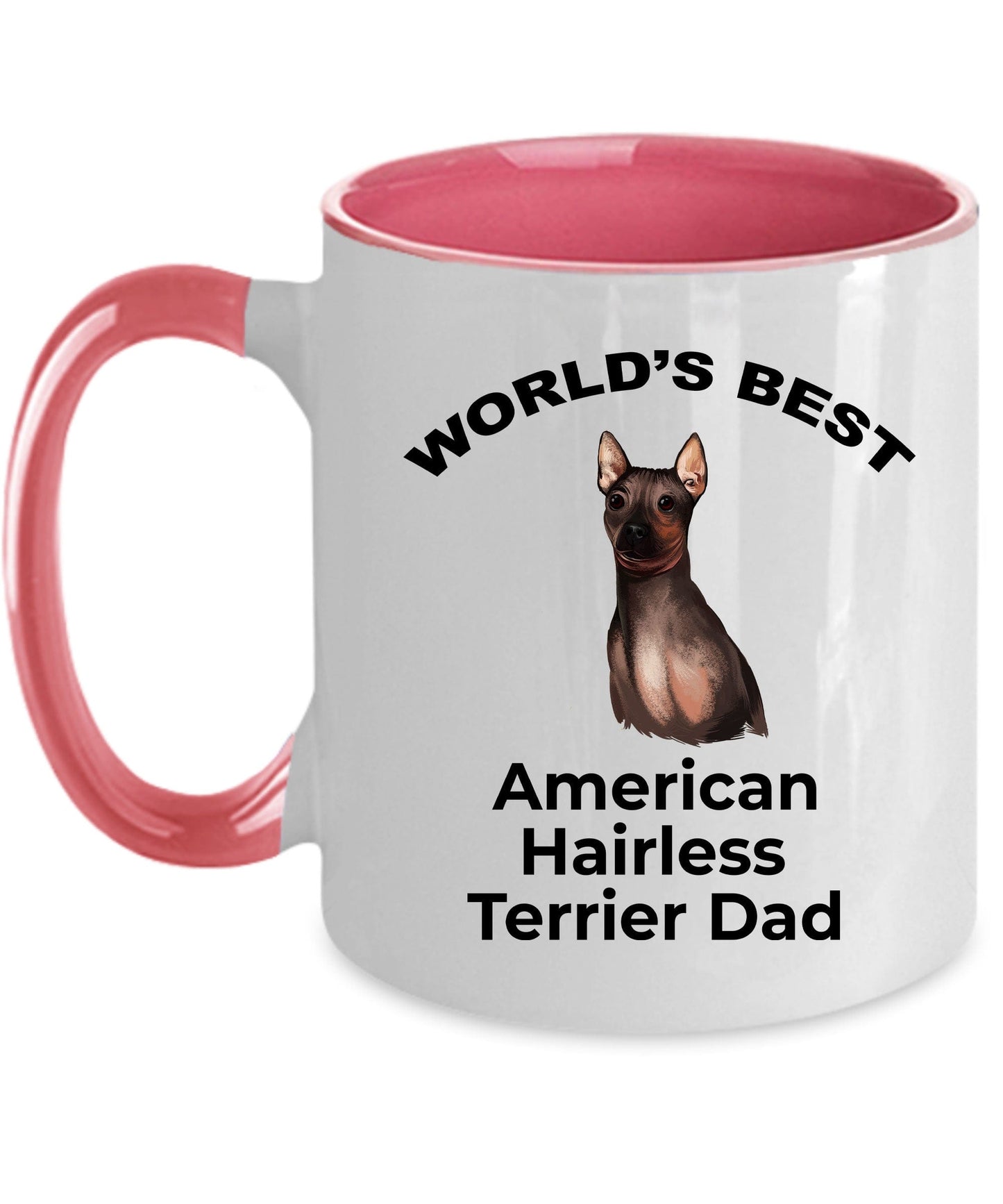 American Hairless Terrier Best Dad Coffee Mug