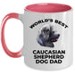 Caucasian Shepherd Best Dog Dad Custom Photo Coffee Mug