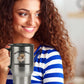 Pomeranian Puppy Dog Mom Travel Coffee Mug