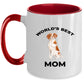 Brittany Spaniel Best Dog Mom Ceramic Coffee Mug