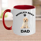 Yellow Labrador Retriever Best Dad Coffee Mug