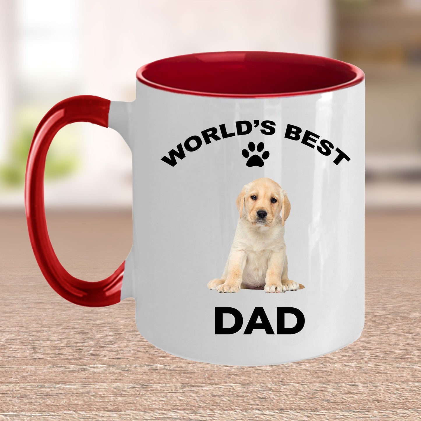 Yellow Labrador Retriever Best Dad Coffee Mug
